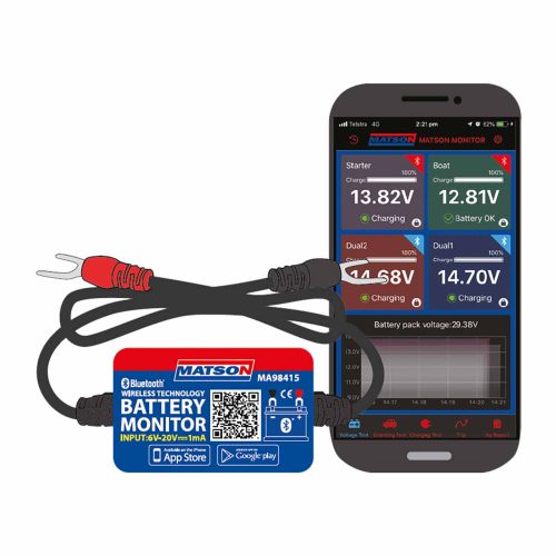 Matson Bluetooth Battery Monitor MA98415 - Bluetooth Wireless Technology