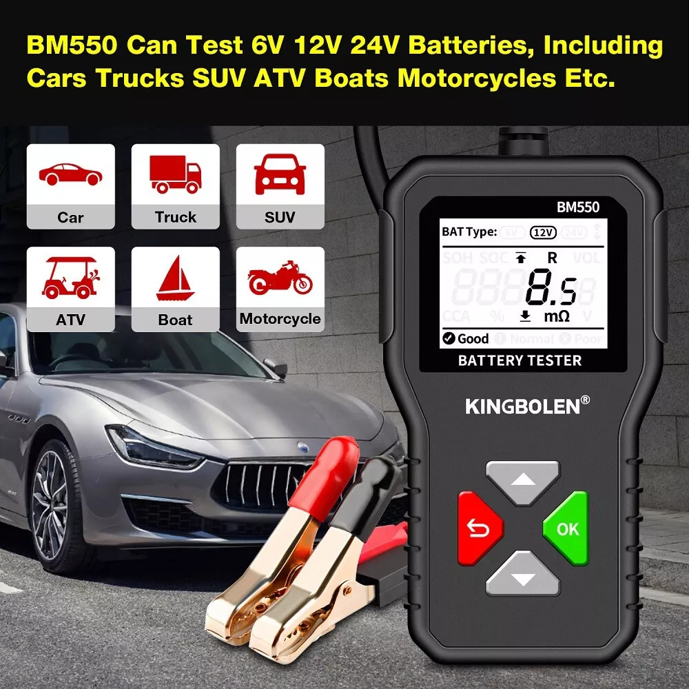 Kingbolen Vehicle Battery Tester 6-24V - Image 3