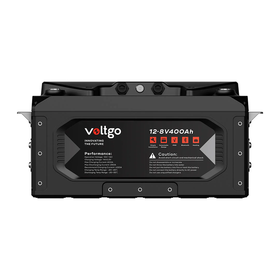 VoltGo 12.8V 400Ah IP65 LiFePO4 Battery with Bluetooth