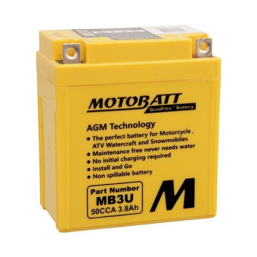 MB3U 12V Motobatt Battery